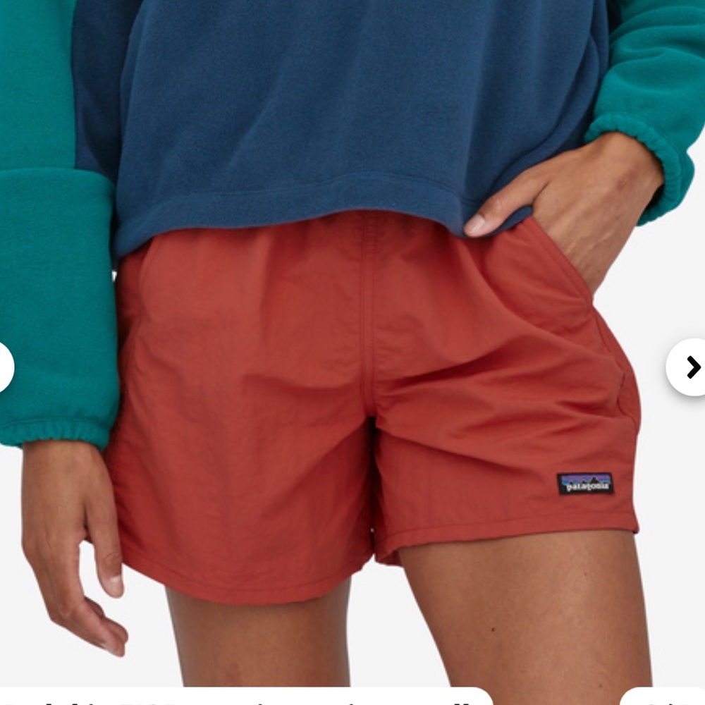 Barely Baggies Patagonia Shorts Womens 5 inch sumac red